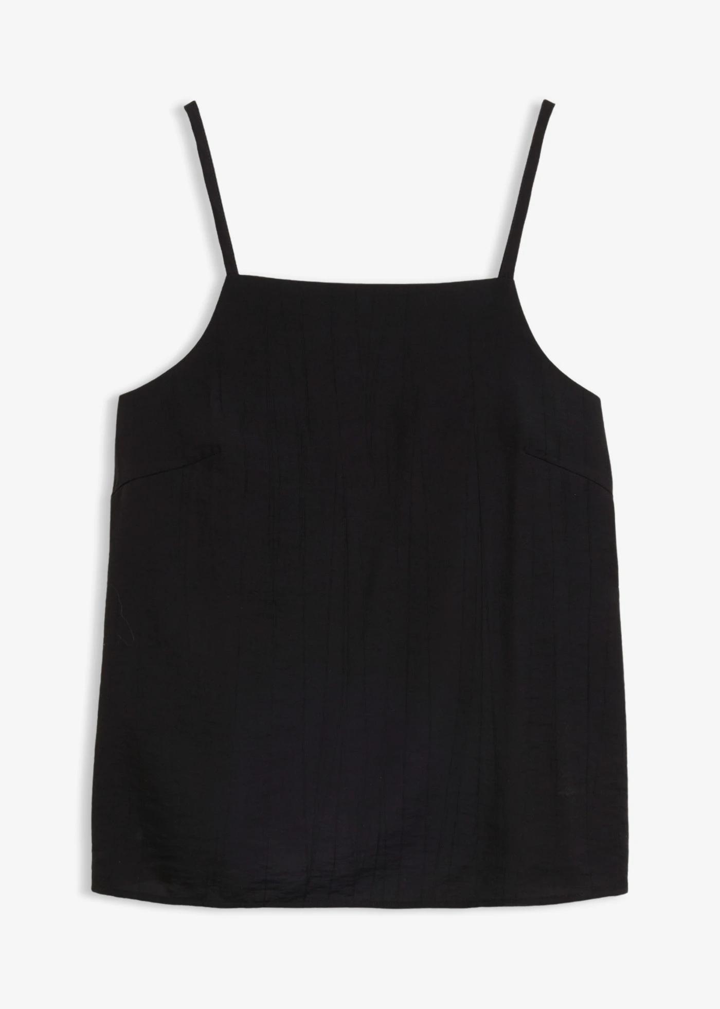 Top in een viscosemix met plissélook • zwart • bonprix online shop