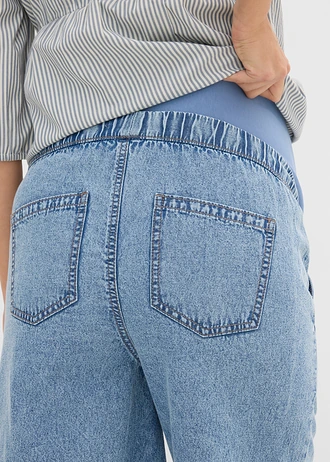 Bermuda de grossesse, coupe ample • bleu clair denim • Boutique bonprix