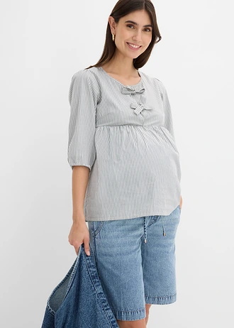 Materské džínsy Boyfriend Fit, po členky • svetlomodrá denim • obchod bonprix