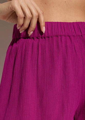 Plážové šortky z padavej viskózy • fialová • obchod bonprix