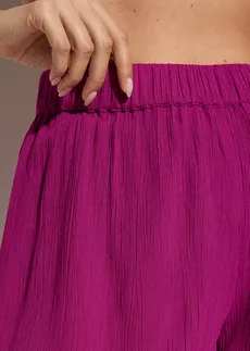 Strandshort van soepele viscose • lila • bonprix online shop