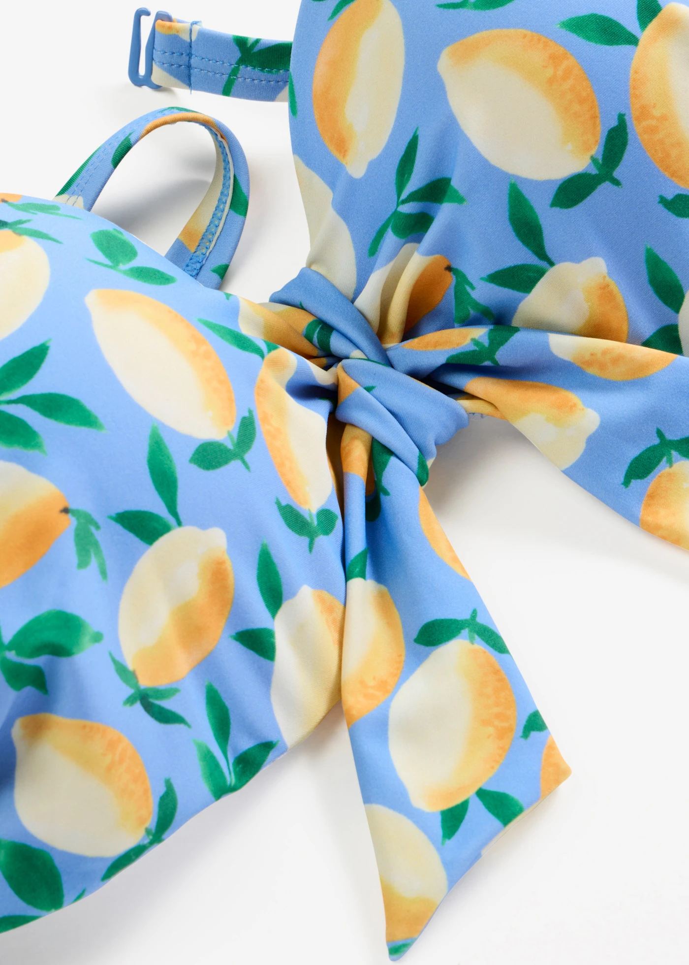 Balconette bikinitop met afneembare bandjes • lichtblauw met print • bonprix online shop