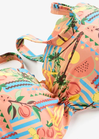 Biustonosz bikini na fiszbinach • kolorowy z nadrukiem • sklep bonprix