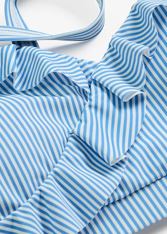 Bikinový top • svetlomodrá-biela pozdĺž pásikovaná • obchod bonprix