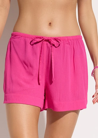 Pantaloni scurți de plajă din material creponat • pink • magazin bonprix