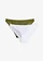 Minislip met zacht kant (set van 2), Kleur: donkerkaki+wit