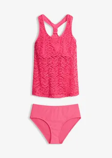 Tankini (ens. 2 pces) en dentelle • fuchsia • Boutique bonprix