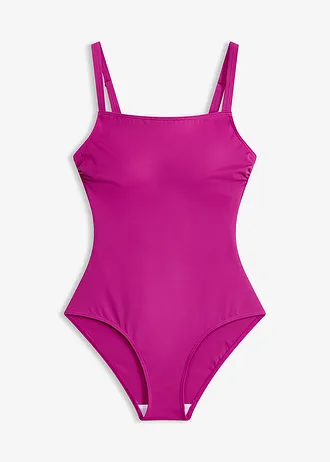 Maillot 1 pièce à encolure carrée, Couleur: violet