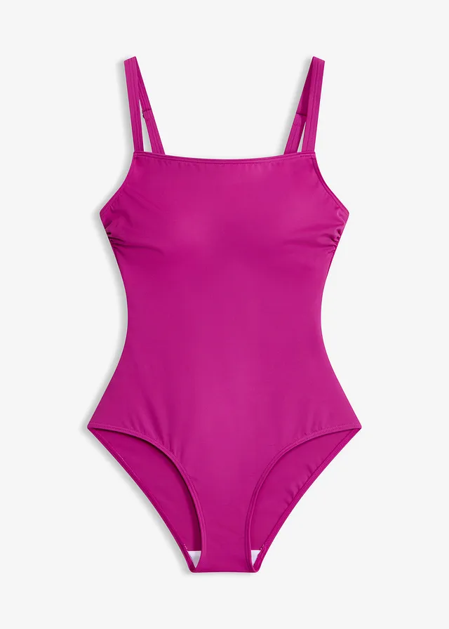 Maillot 1 pièce à encolure carrée • violet • Boutique bonprix