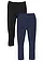 Slim fit capri legging (set van 2), Kleur: donkerblauw+zwart