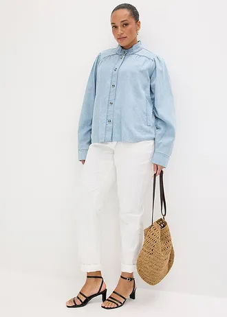 Korte jas, Kleur: blauw-lichtblauw