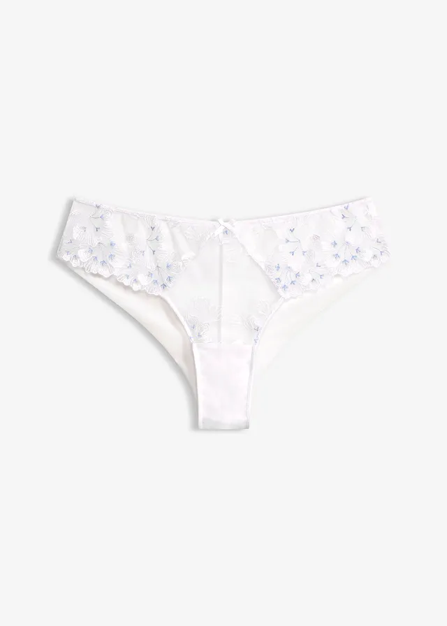 Brazilian slip met delicaat borduursel