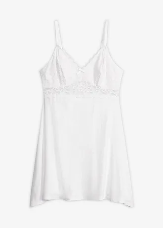Nuisette douce en viscose majoritaire, Couleur: blanc