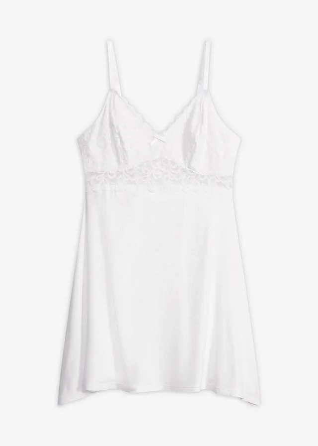 Nuisette douce en viscose majoritaire • blanc • Boutique bonprix