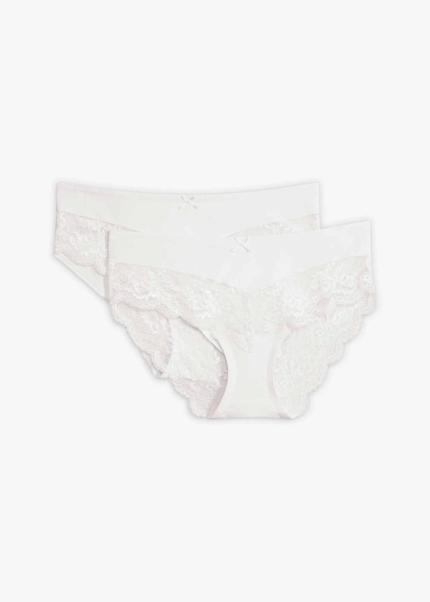 Figi panty (2 pary) • biały • sklep bonprix