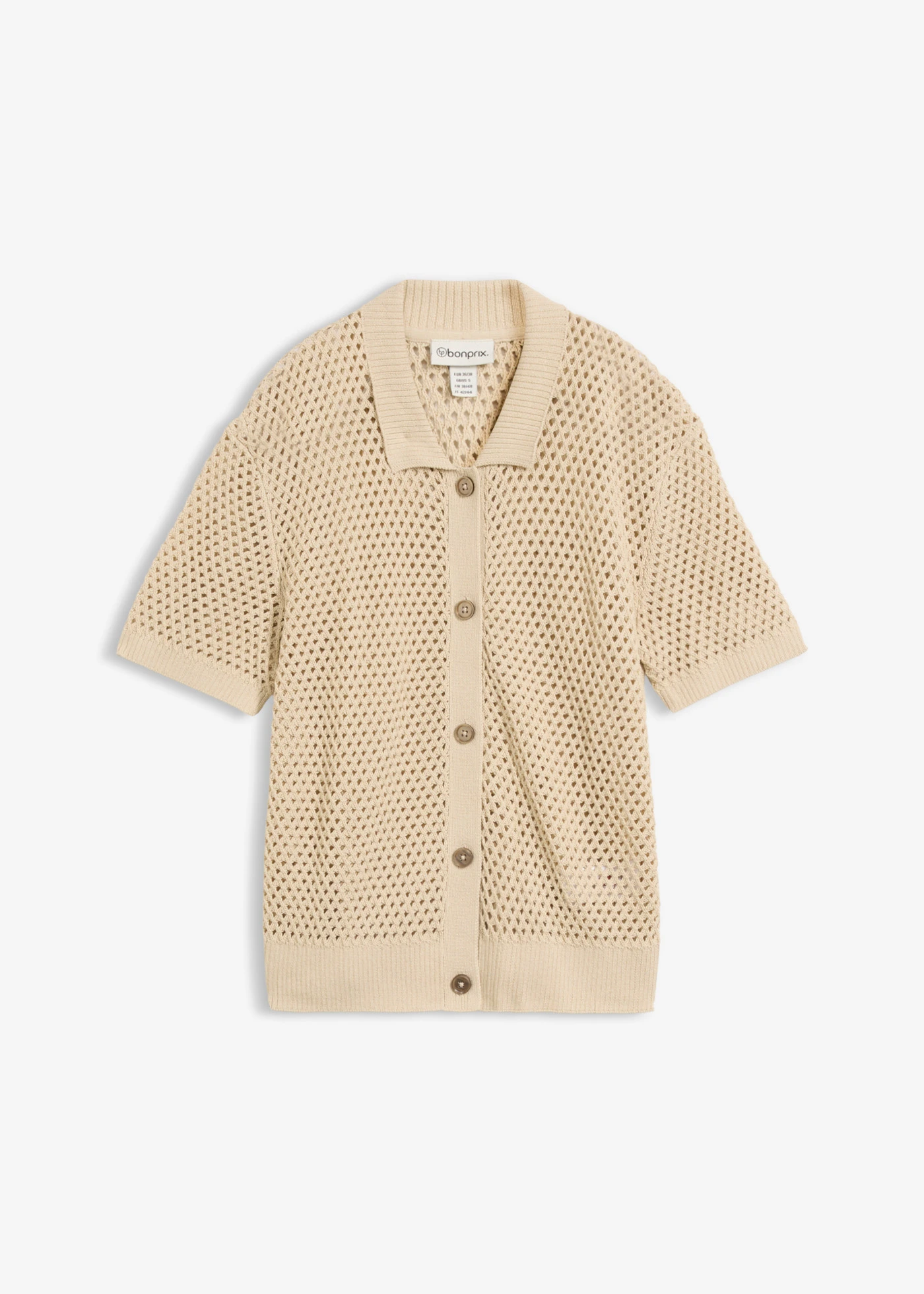 Ajour vest • lichtsand • bonprix online shop