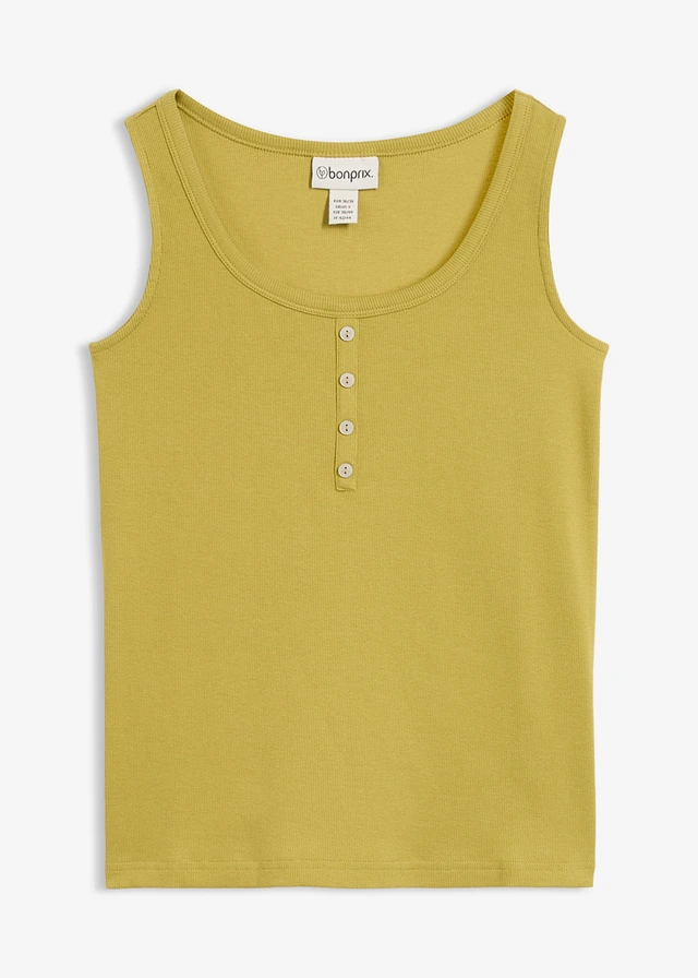 Top côtelé longueur hanches • vert cactus • Boutique bonprix