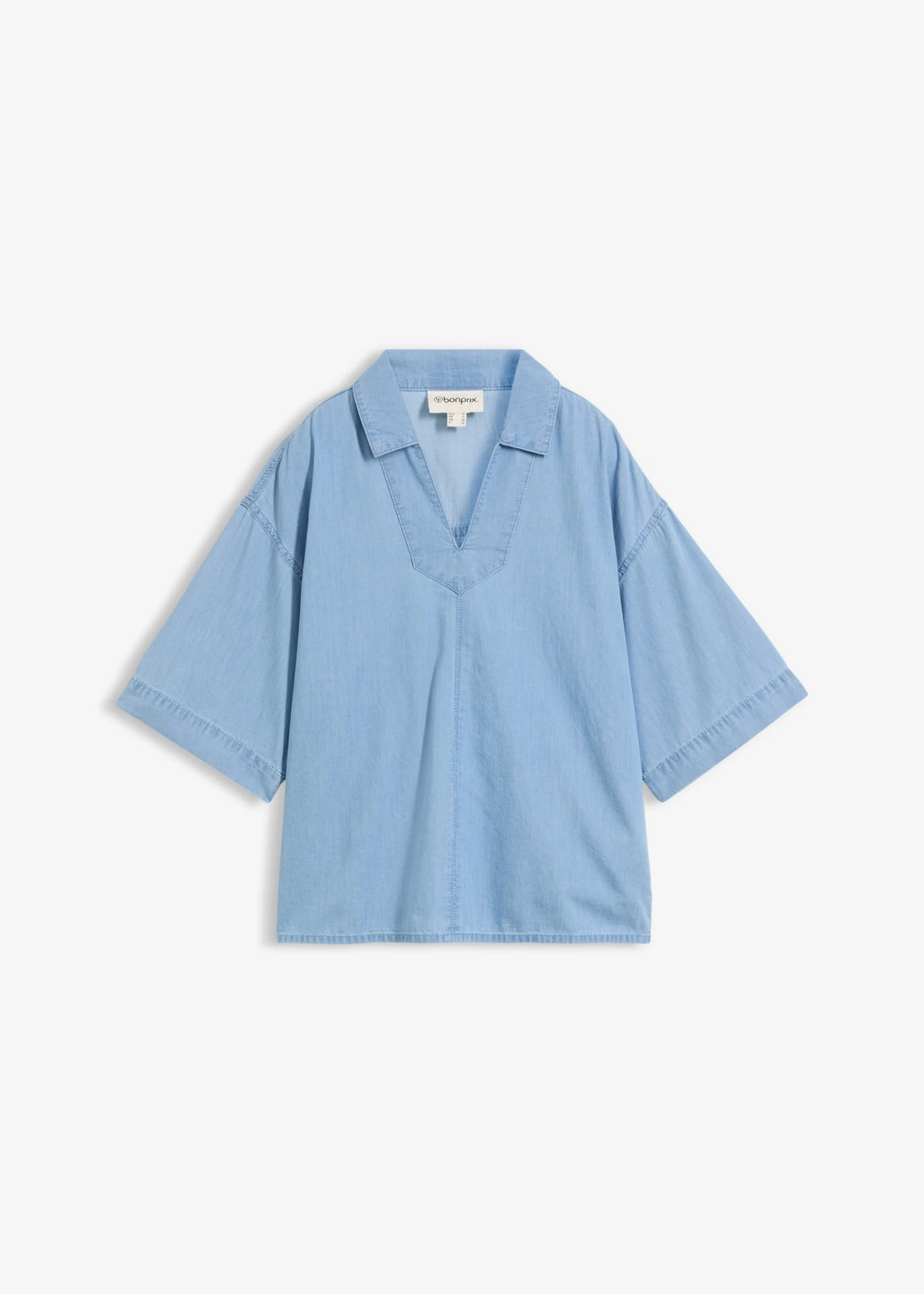 Blouse en jean • bleu glacier denim used • Boutique bonprix