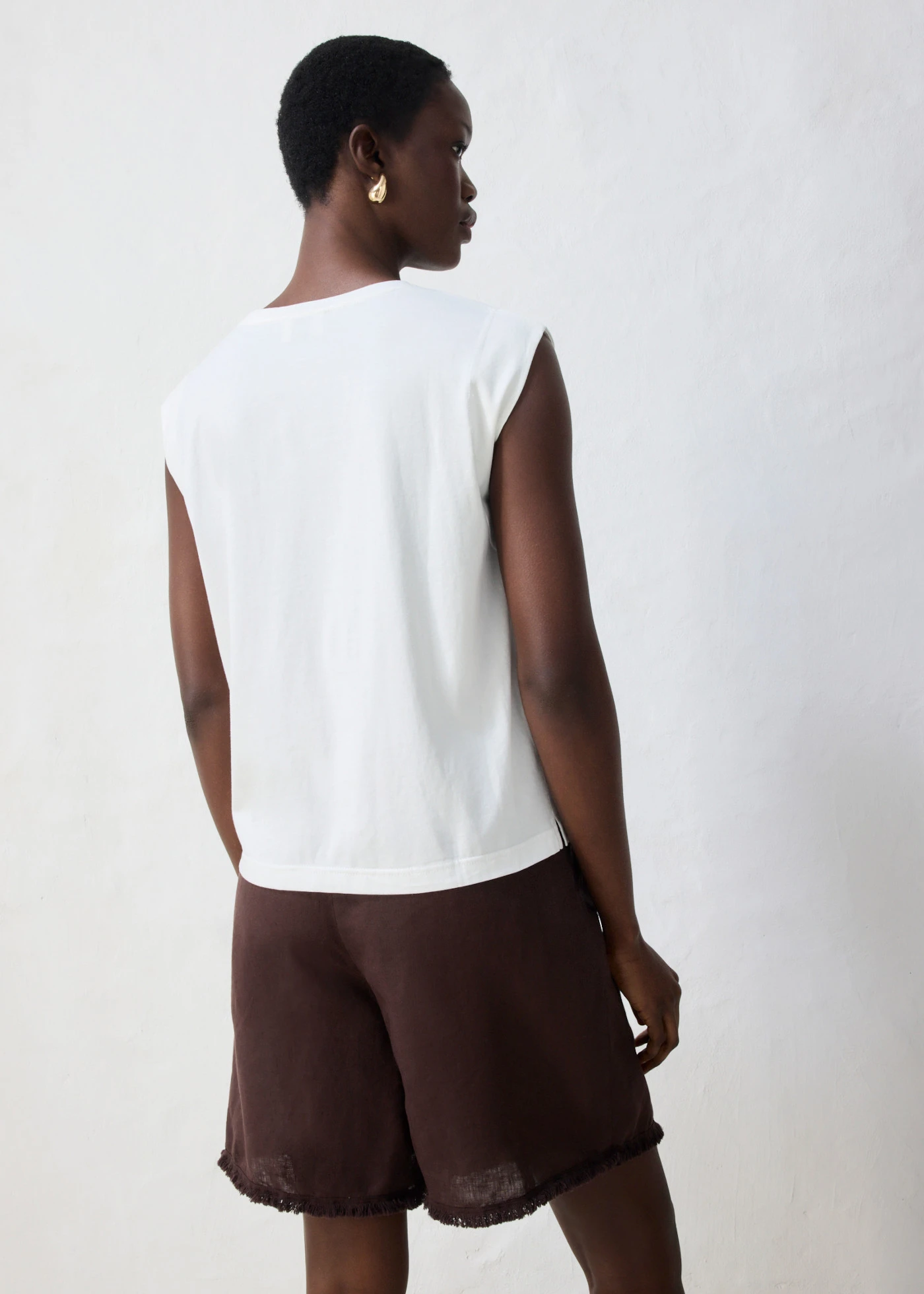 Tričko s podílem hedvábí • přírodní bílo-černá • bonprix obchod