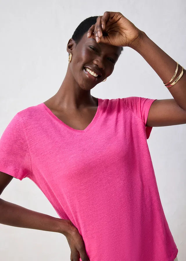 T-shirt 100% lin • fuchsia • product-page.page-title-suffix
