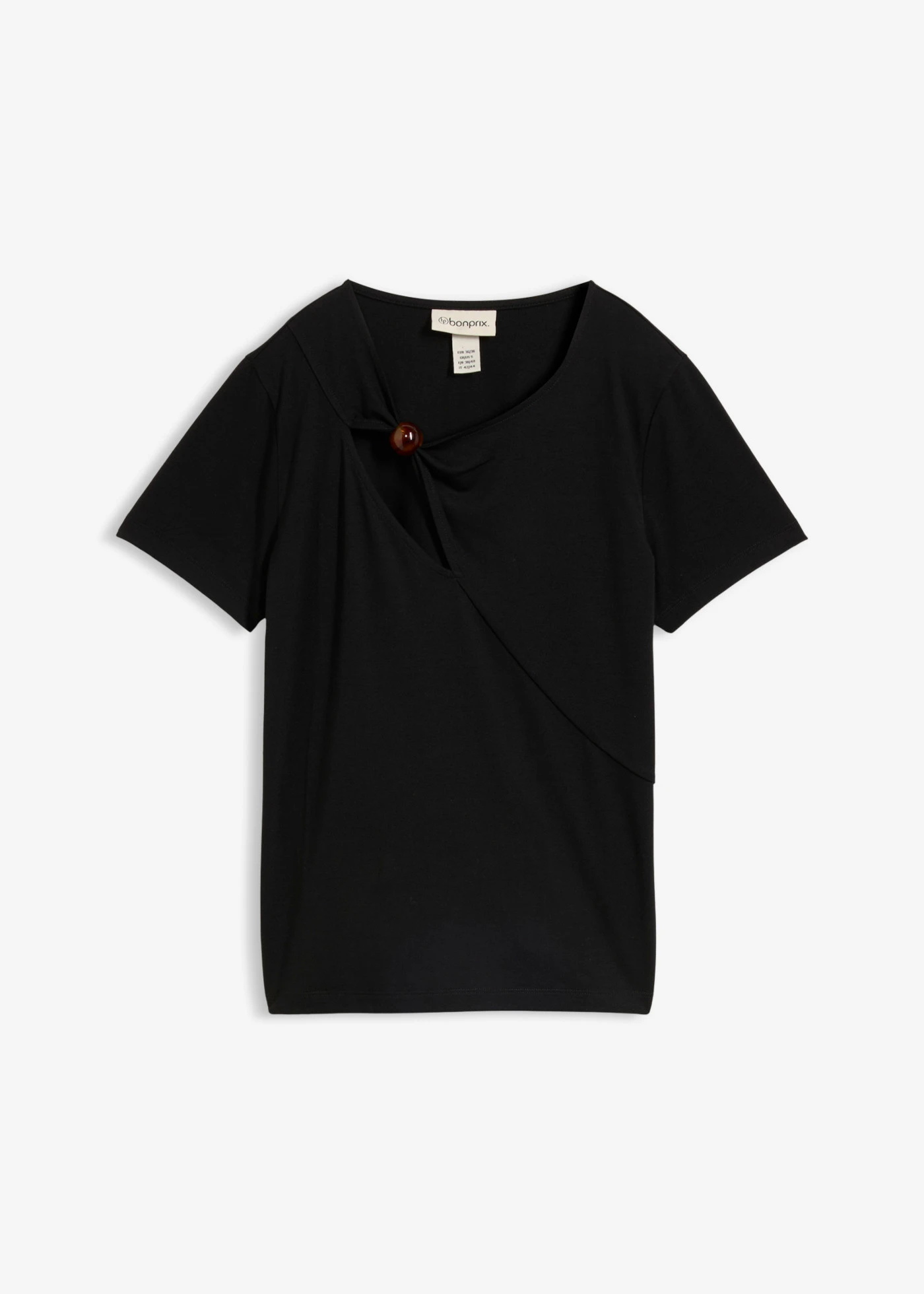T-shirt fluide • noir • Boutique bonprix