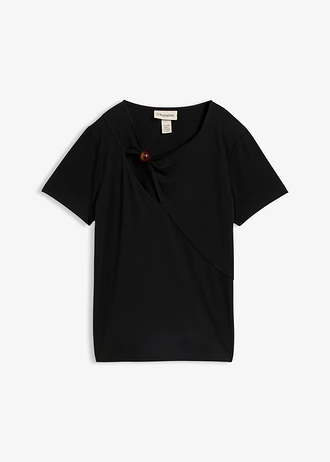 T-shirt fluide, Couleur: noir