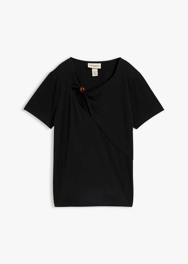 T-shirt fluide, Couleur: noir