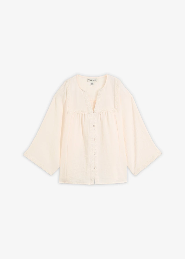 Blouse, Couleur: écru