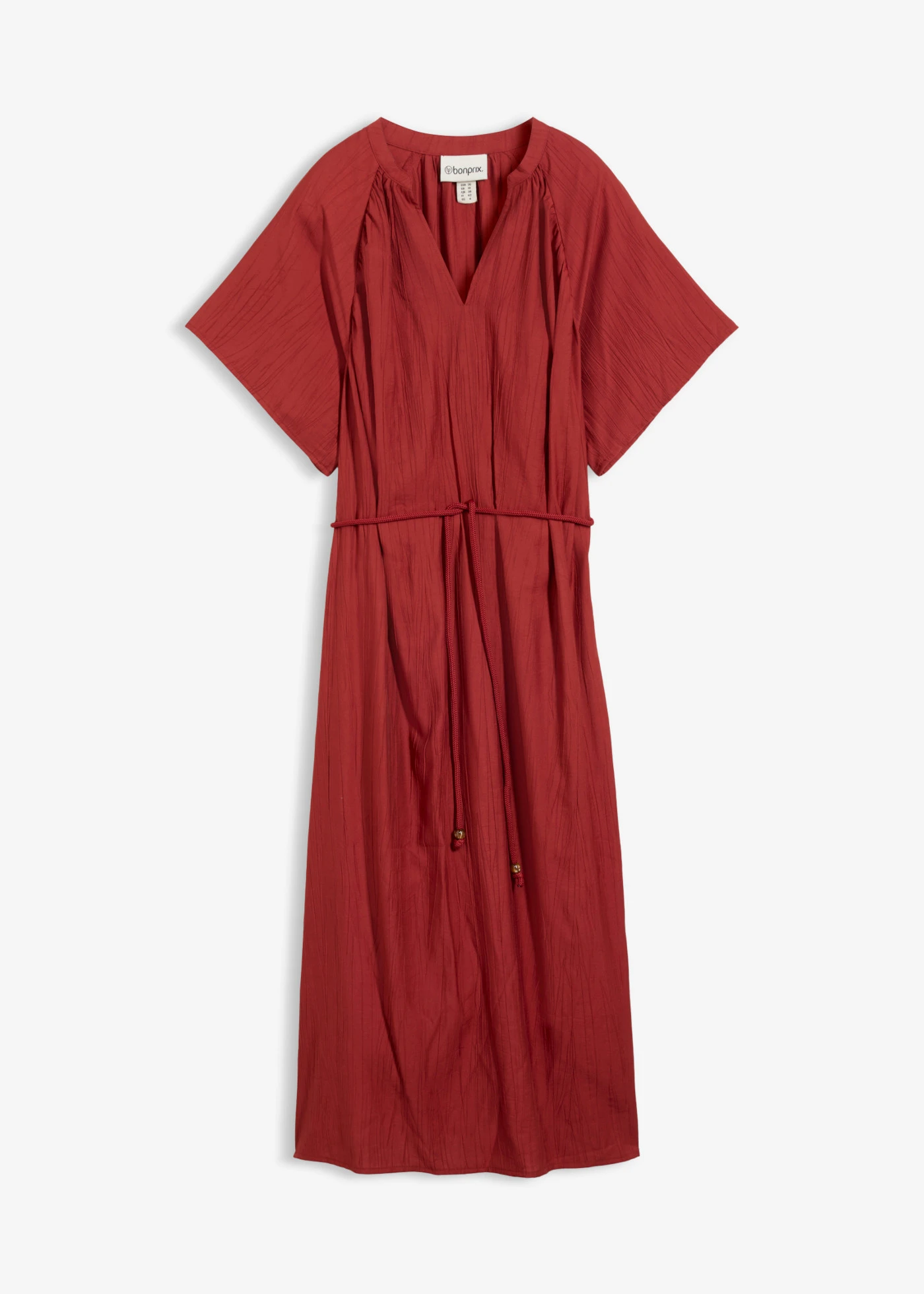 Robe midi douce • rouge désert • Boutique bonprix