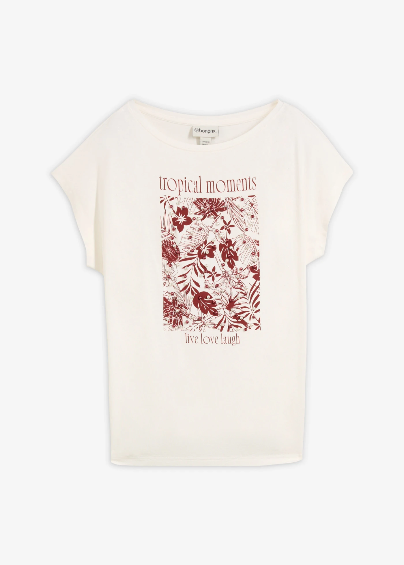 Shirt in een viscosemix • wolwit • bonprix online shop