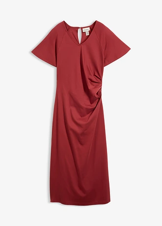 Rochie din jerse din bumbac • roșu oxid • magazin bonprix