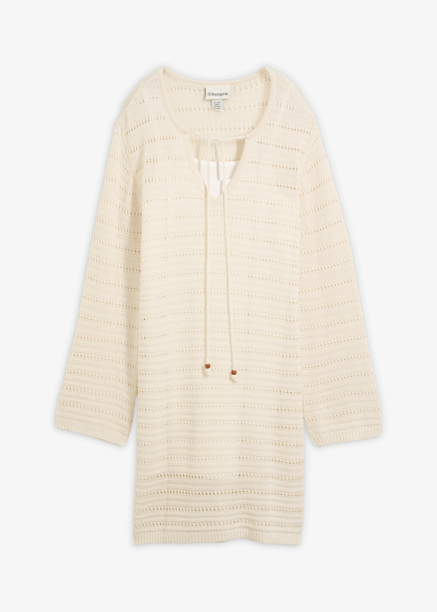 Robe courte en maille • ecru • Boutique bonprix