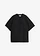 Oversized blouse met korte mouwen, Kleur: zwart