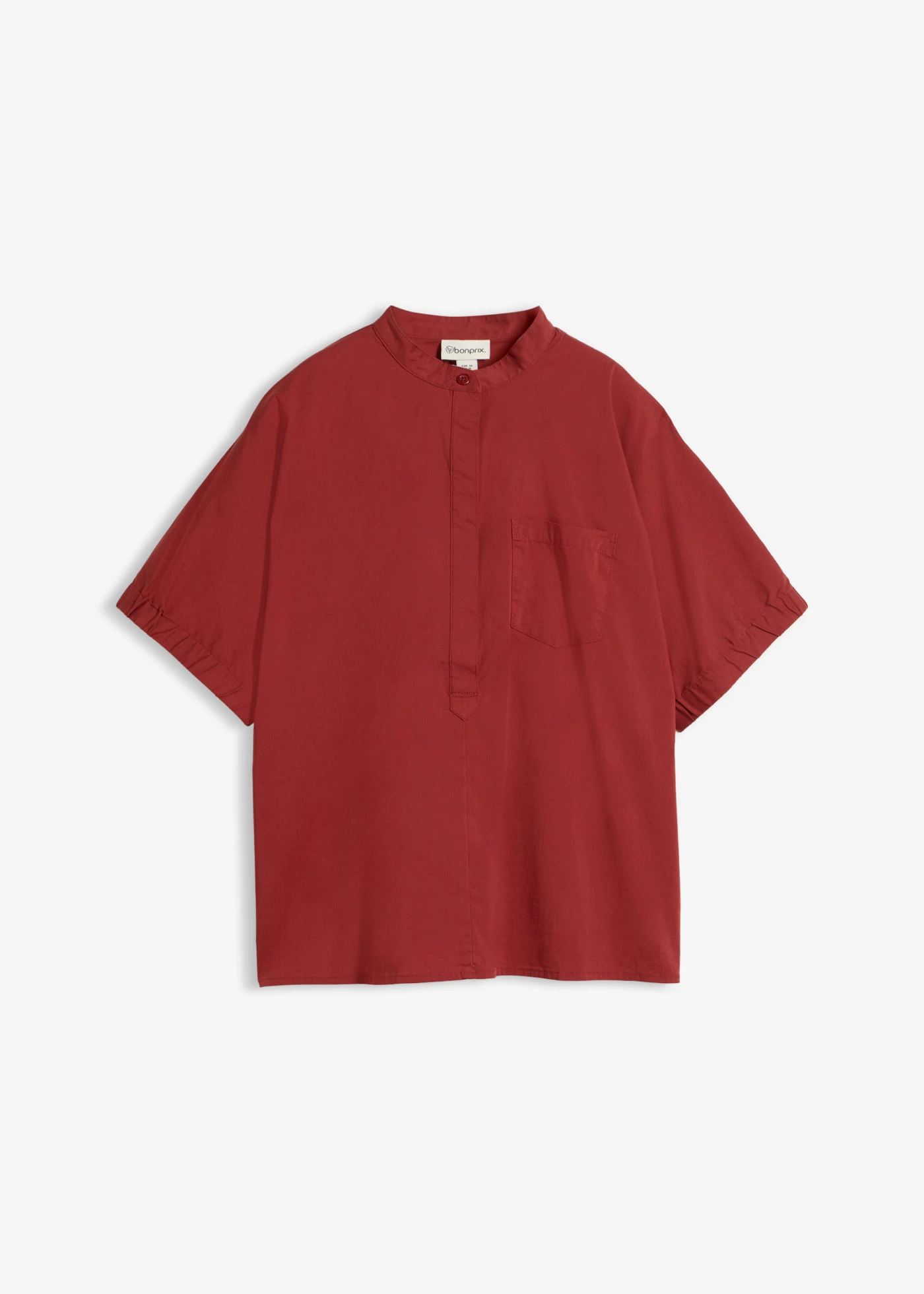 Oversized blouse met korte mouwen • woestijnrood • bonprix online shop