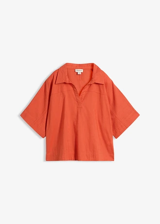 Tuniek van puur katoen • kaneelrood • bonprix online shop