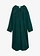 Rochie caftan vaporoasă, cu ornamente, culoare: verde profund