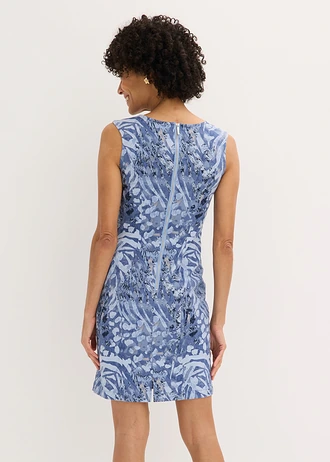 Rochie etui din bumbac • imprimat leo albastru soft-albastru fumuriu • magazin bonprix