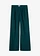Pantalon aspect plissé, Couleur: vert profond
