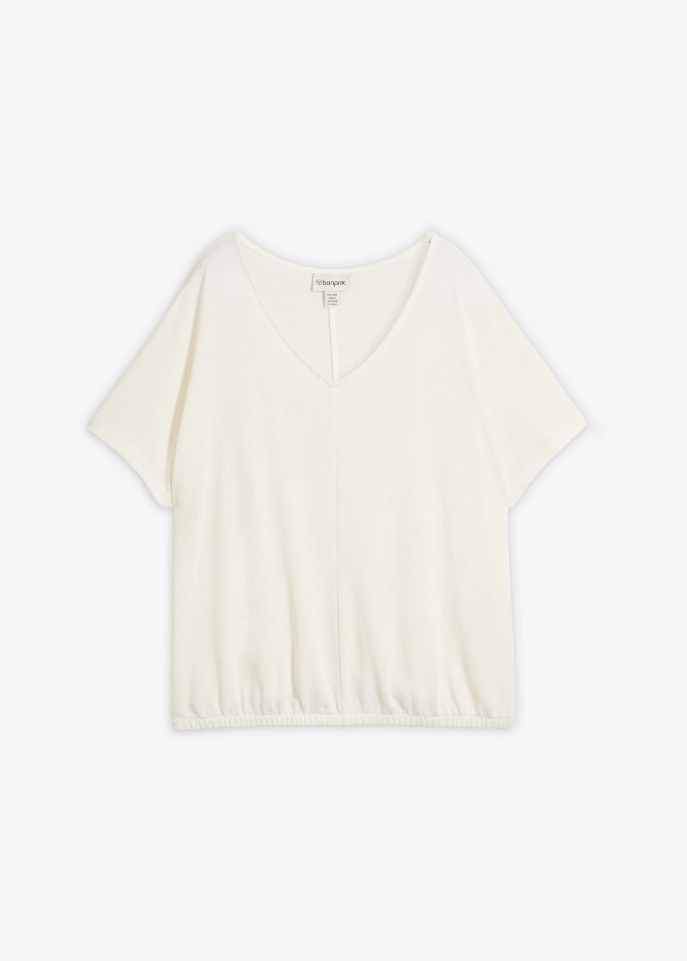 Shirt in gebreide look • wolwit • bonprix online shop