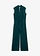Jumpsuit van viscose met kelkkraag, Kleur: diepgroen