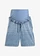 Materské džínsy Boyfriend Fit, po členky, farba: svetlomodrá denim