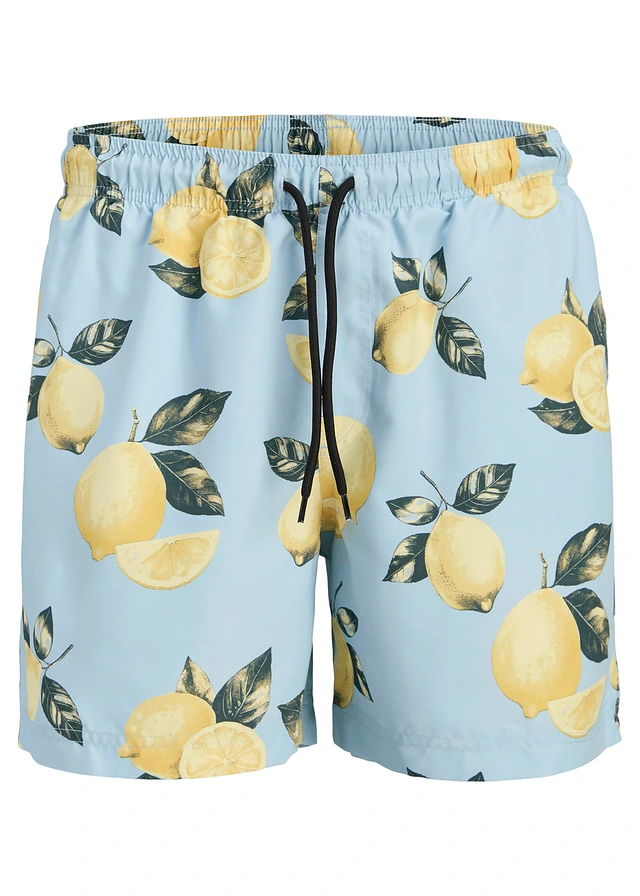 JJ REBEL zwemshort • lichtblauw-geel met print • bonprix online shop