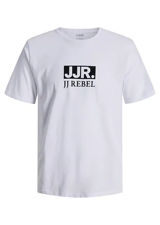 JJ REBEL tričko z čistej bavlny • biela potlačená • obchod bonprix