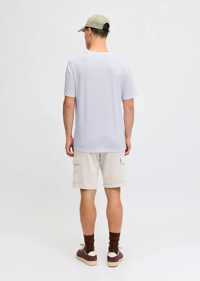 T-shirt JJ REBEL 100% coton, Couleur: blanc imprimé