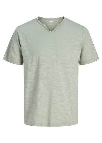 Henley tričko JJ REBEL z čisté bavlny