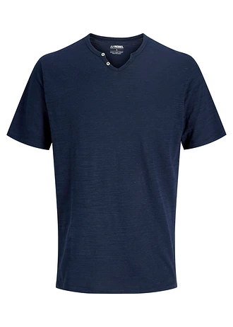 Henley tričko JJ REBEL z čisté bavlny