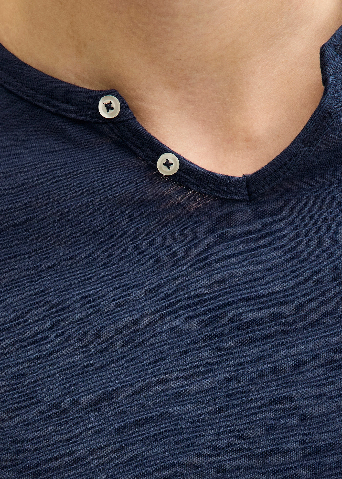 JJ REBEL Henley-shirt van puur katoen • inktblauw • bonprix online shop