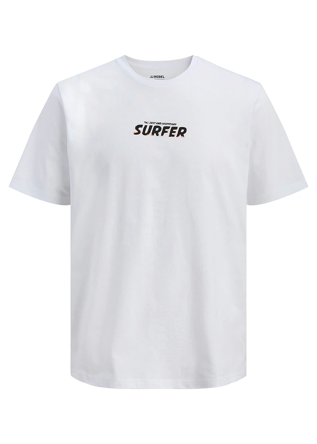 T-shirt JJ REBEL 100% coton, Couleur: blanc imprimé