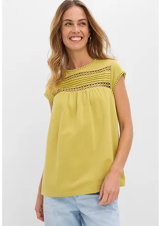 Shirt van puur biologisch katoen, Kleur: cactusgroen