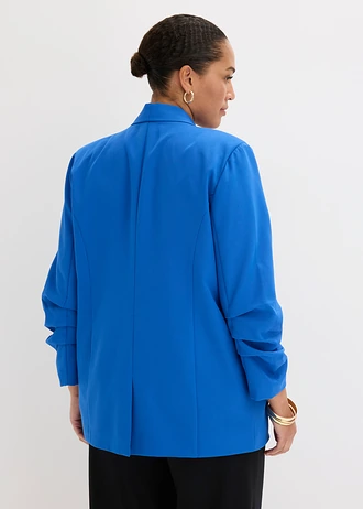 Blazer met plooitjes, Kleur: arctisch blauw